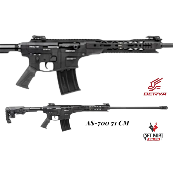 Derya MK-12 AS-700 71cm Şarjörlü Yivsiz Av Tüfeği